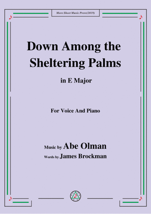 Abe Olman-Down Among the Sheltering Palms,in E Major,for Voice&Piano
