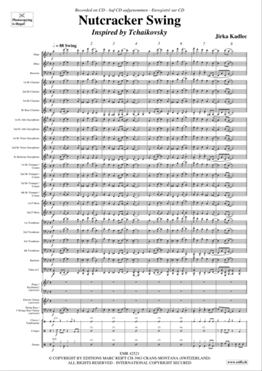 Nutcracker Swing Concert Band scores gallery preview page 4