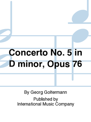 Book cover for Concerto No. 5 In D Minor, Opus 76