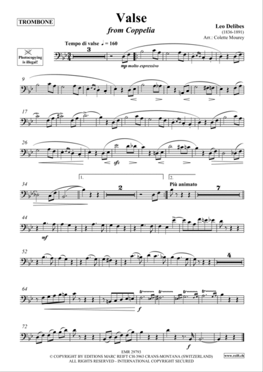 Valse Trombone scores gallery preview page 2