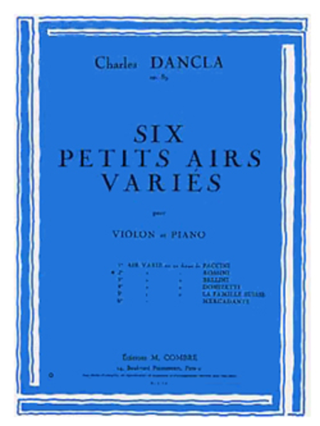Air varie No. 2 sur un theme de Rossini Op. 89
