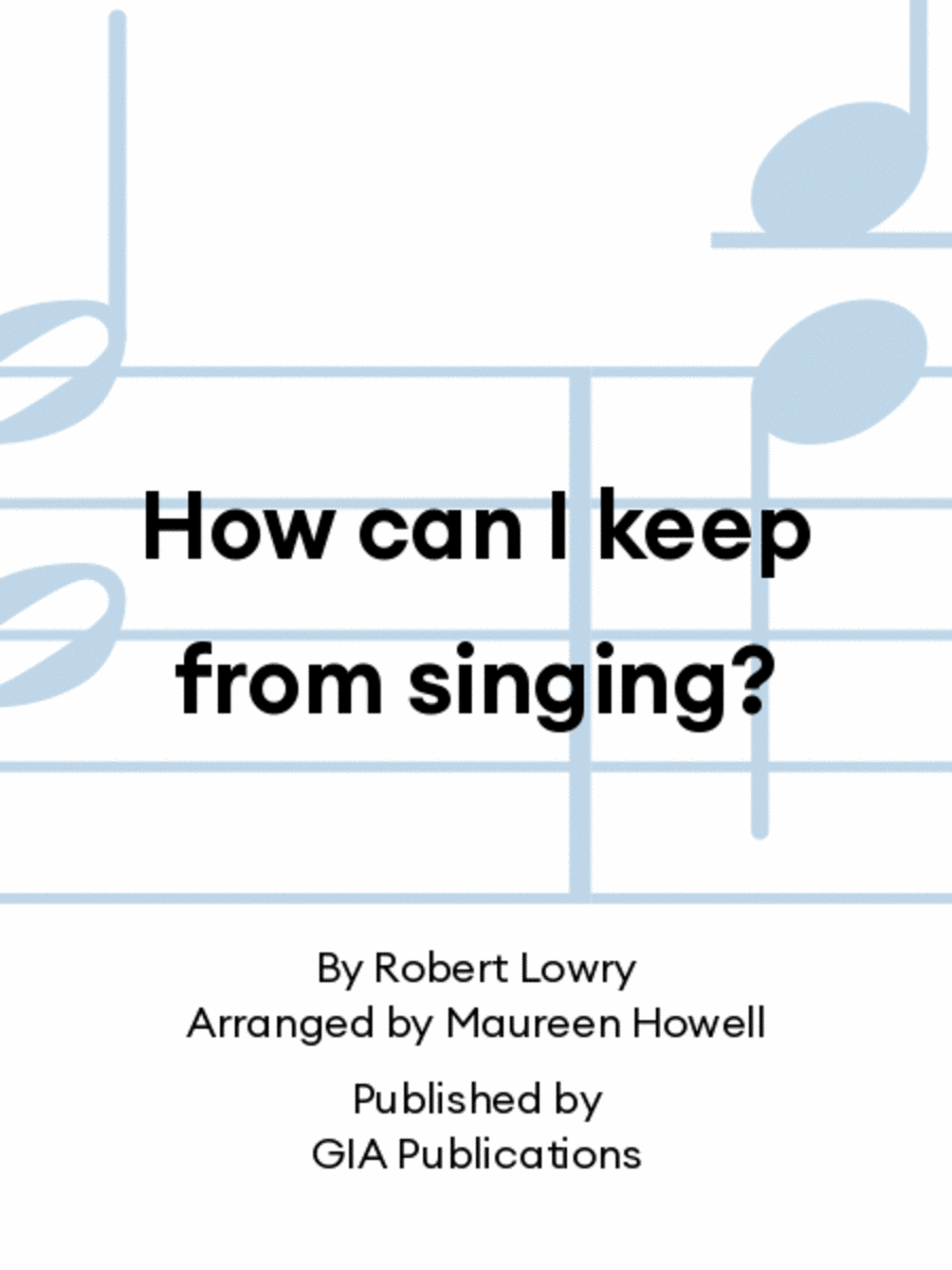 How can I keep from singing? 4-Part scores gallery preview page 1