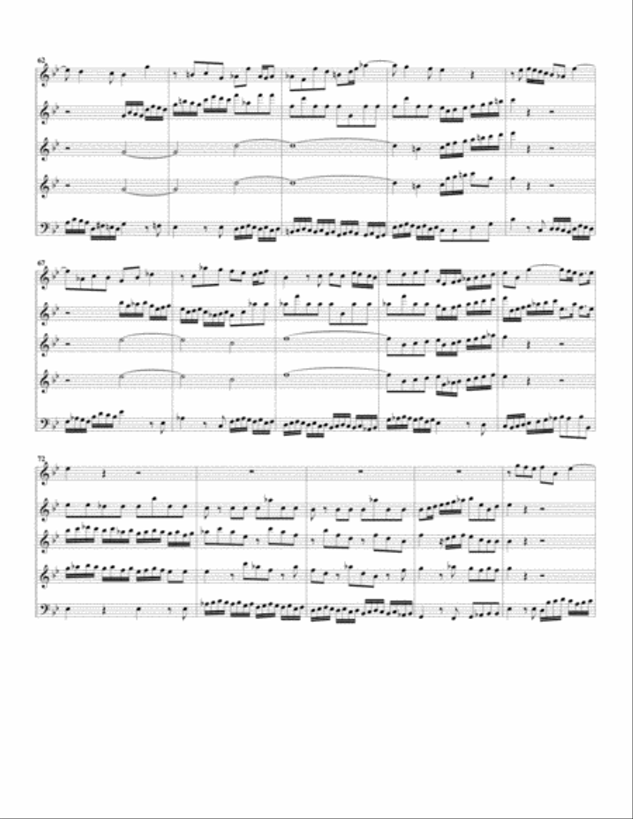Aria: Herr, der du stark und maechtig bist from Cantata BWV 10 (arrangement for 3 recorders) Recorder scores gallery preview page 5