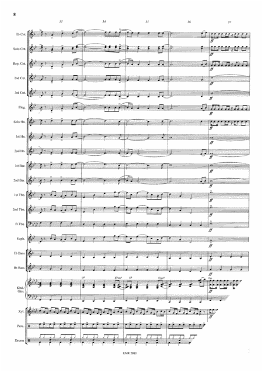 It's Raining Men Brass Band scores gallery preview page 9