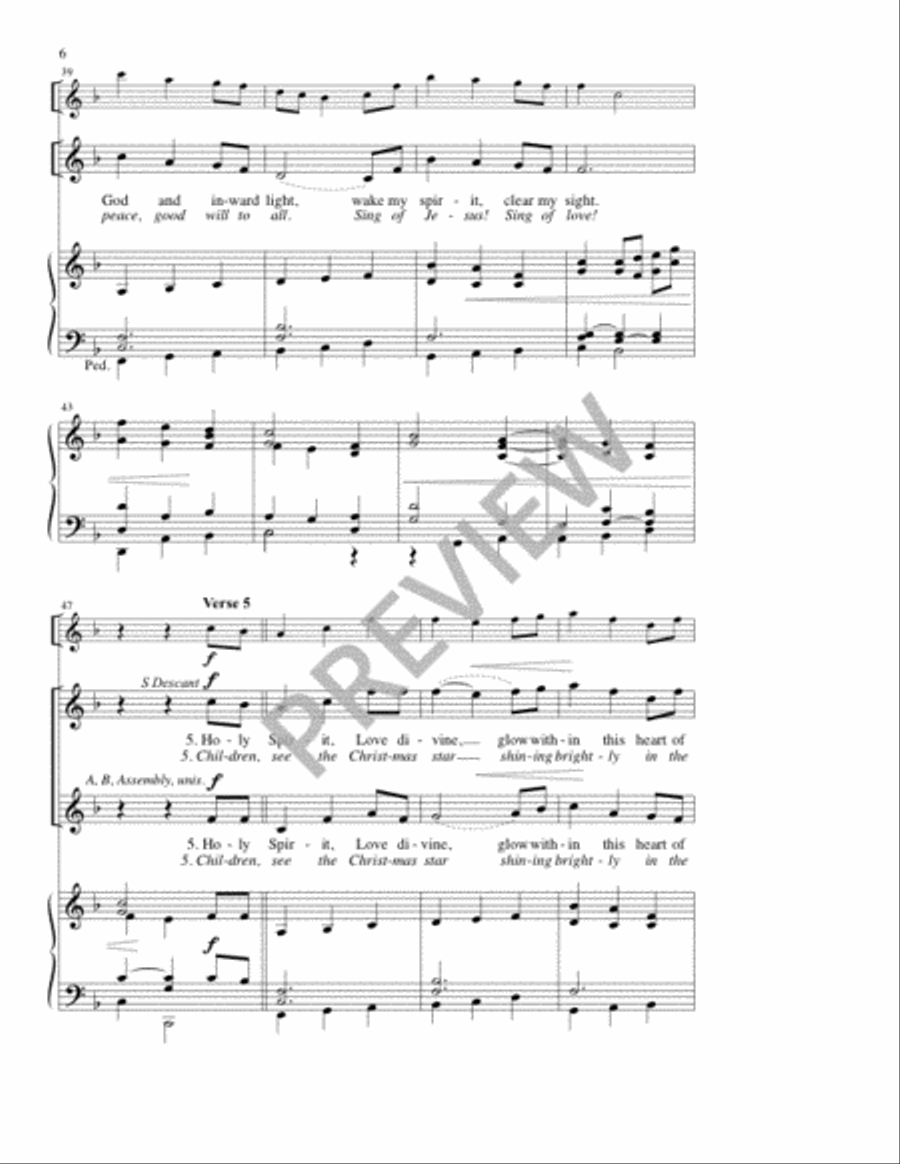 St. John's Carol Anthem St. John's Carol Anthem 3-Part scores gallery preview page 7