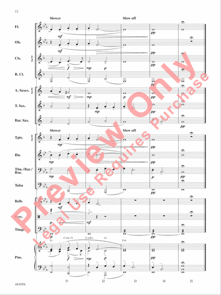 Walking Tune Concert Band scores gallery preview page 13