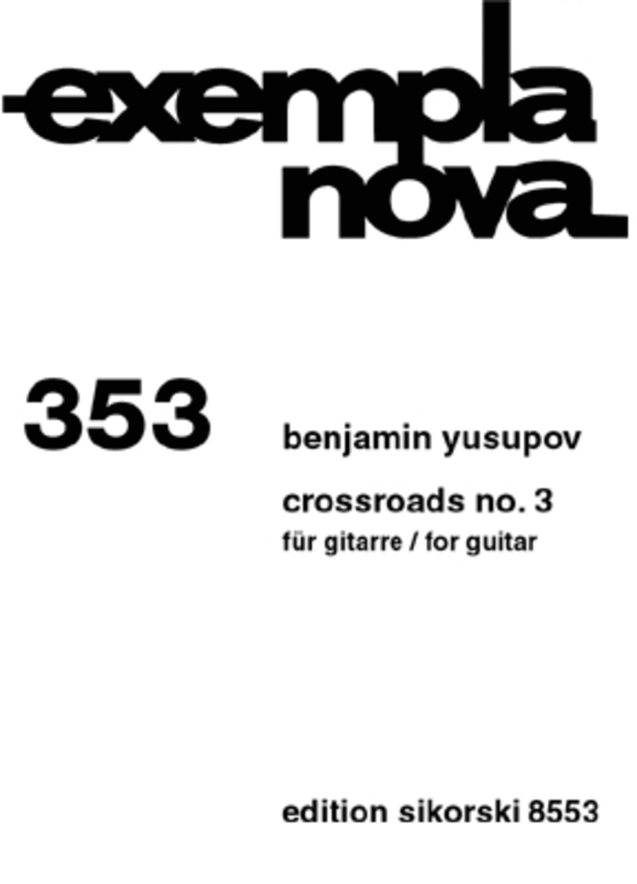 Crossroads No. 3 for Guitar Acoustic Guitar scores gallery preview page 1