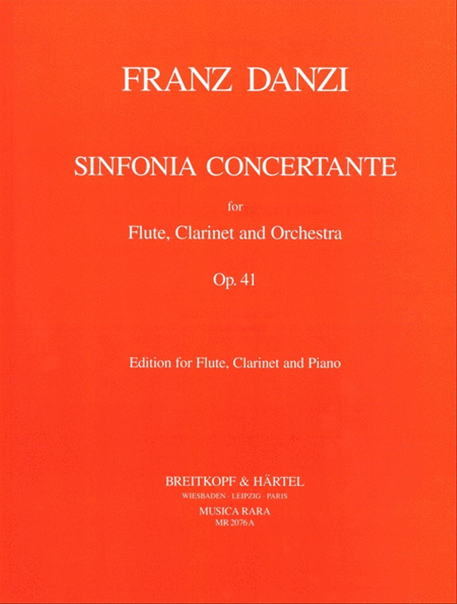 Sinfonia Concertante in B flat major Op. 41 Violin scores gallery preview page 1