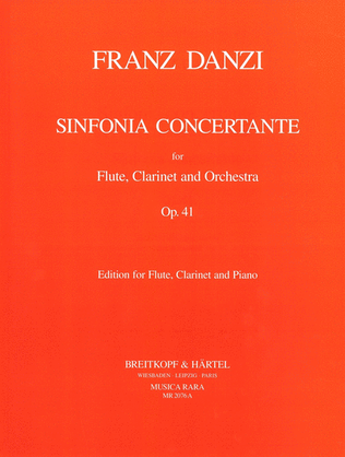 Book cover for Sinfonia Concertante in B flat major Op. 41
