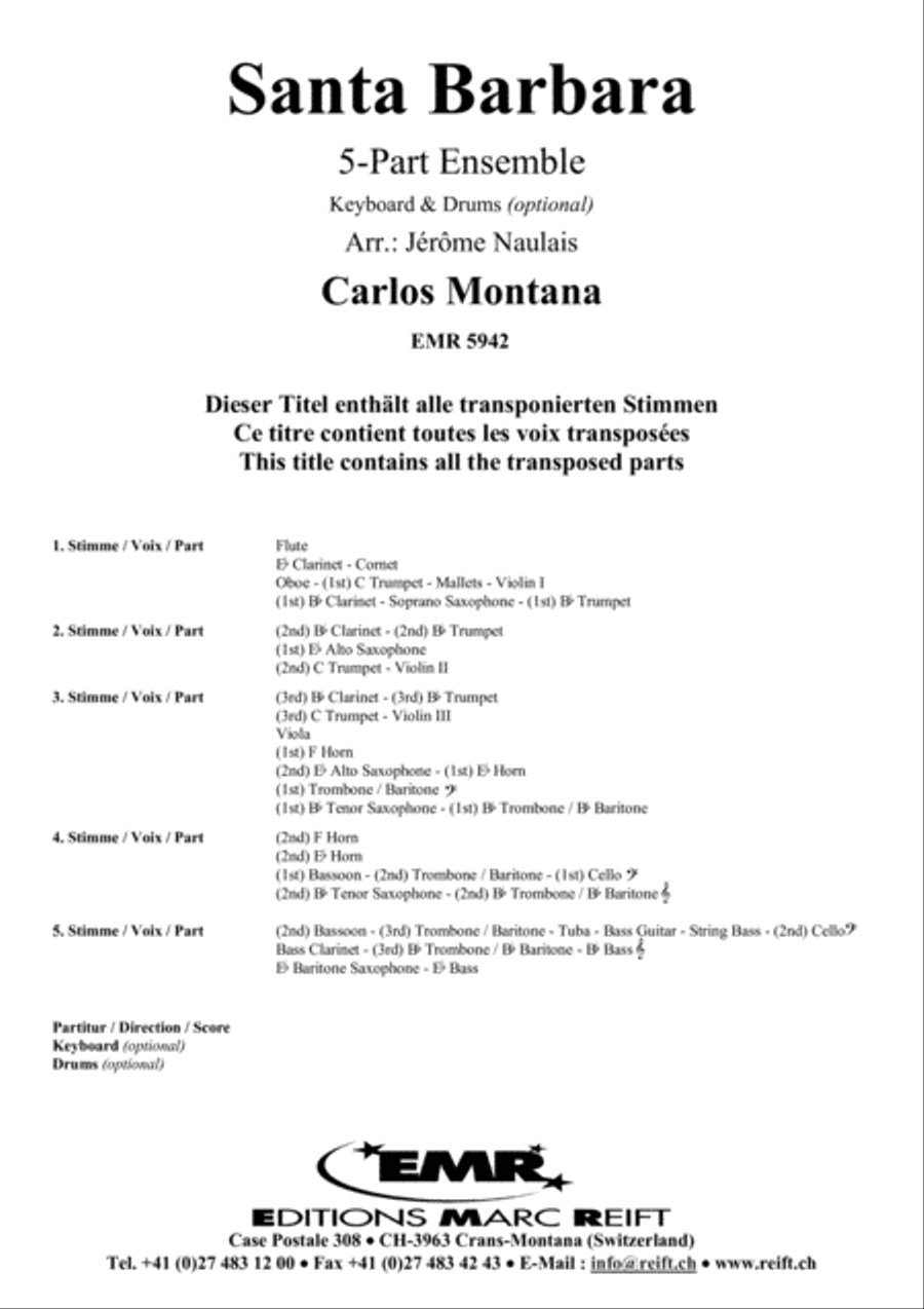Santa Barbara Concert Band scores gallery preview page 2