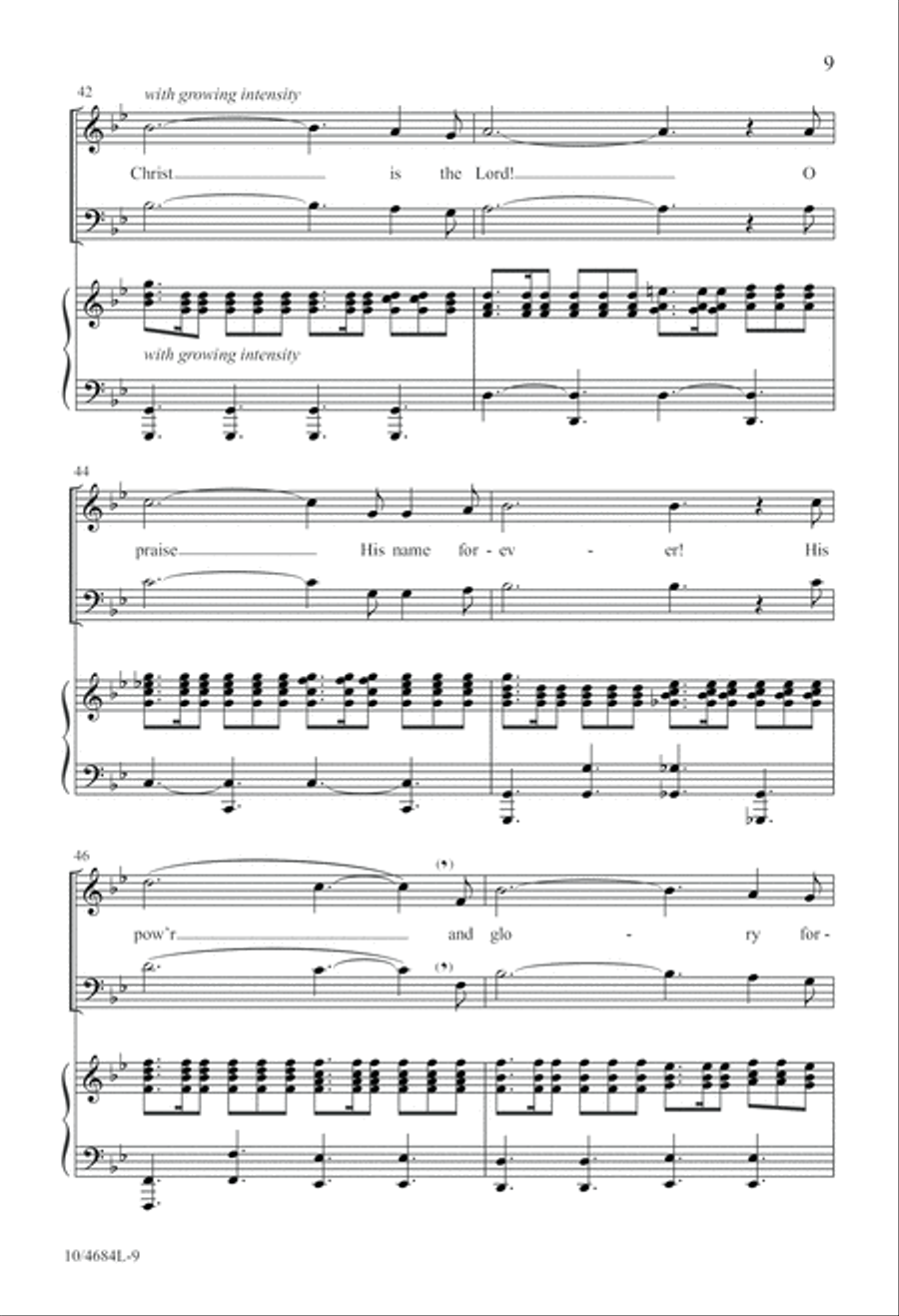 O Holy Night 4-Part scores gallery preview page 9