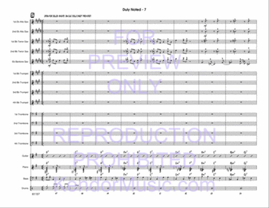 Duly Noted Duly Noted Jazz Ensemble scores gallery preview page 8
