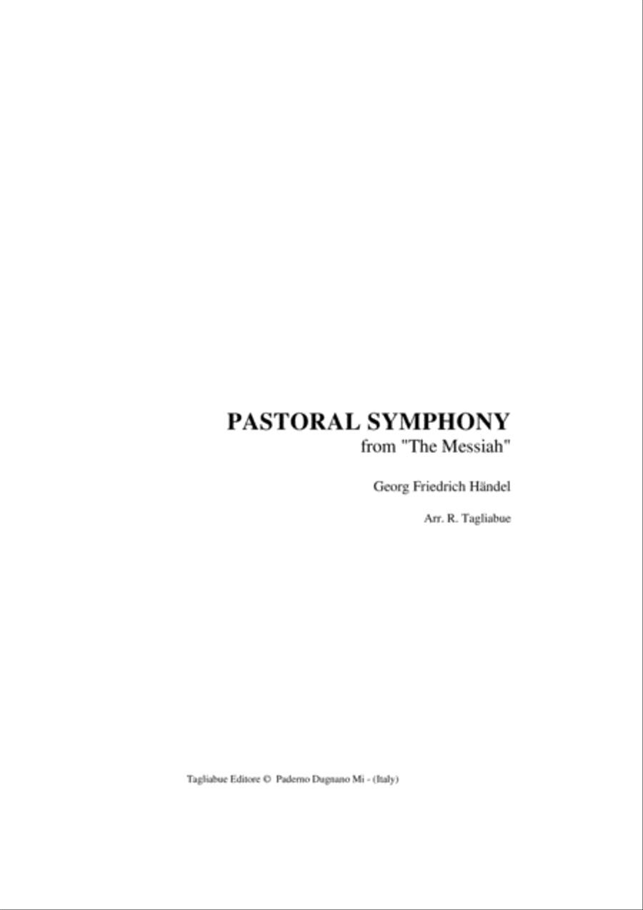 PASTORAL SYMPHONY - from The Messiah - Handel - Arr. for String Trio String Trio scores gallery preview page 1