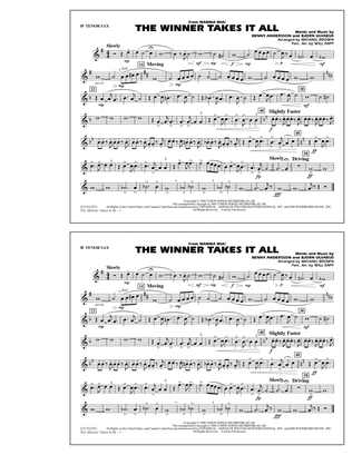 Book cover for The Winner Takes It All (from "Mamma Mia!") - Bb Tenor Sax