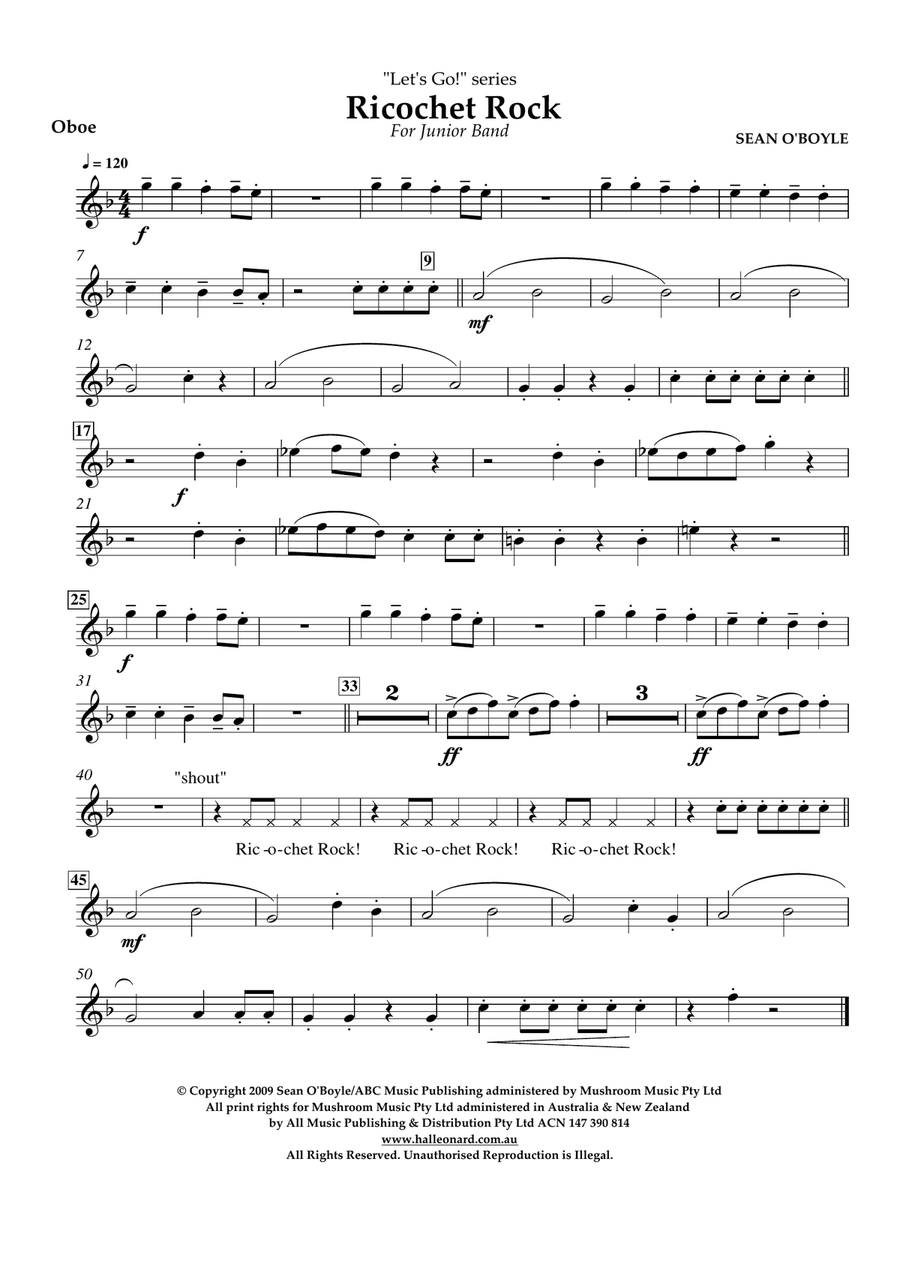Ricochet Rock - Oboe