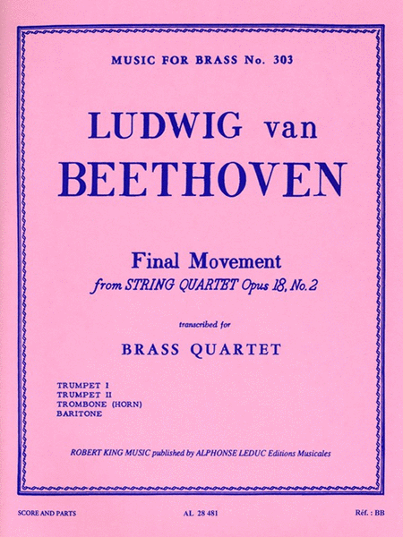 Final Movement From String Quartet Op.18, No.2 In G Major (quart