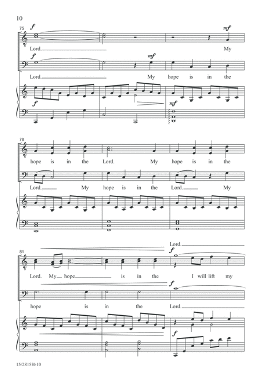 I Will Lift My Eyes TTB scores gallery preview page 11