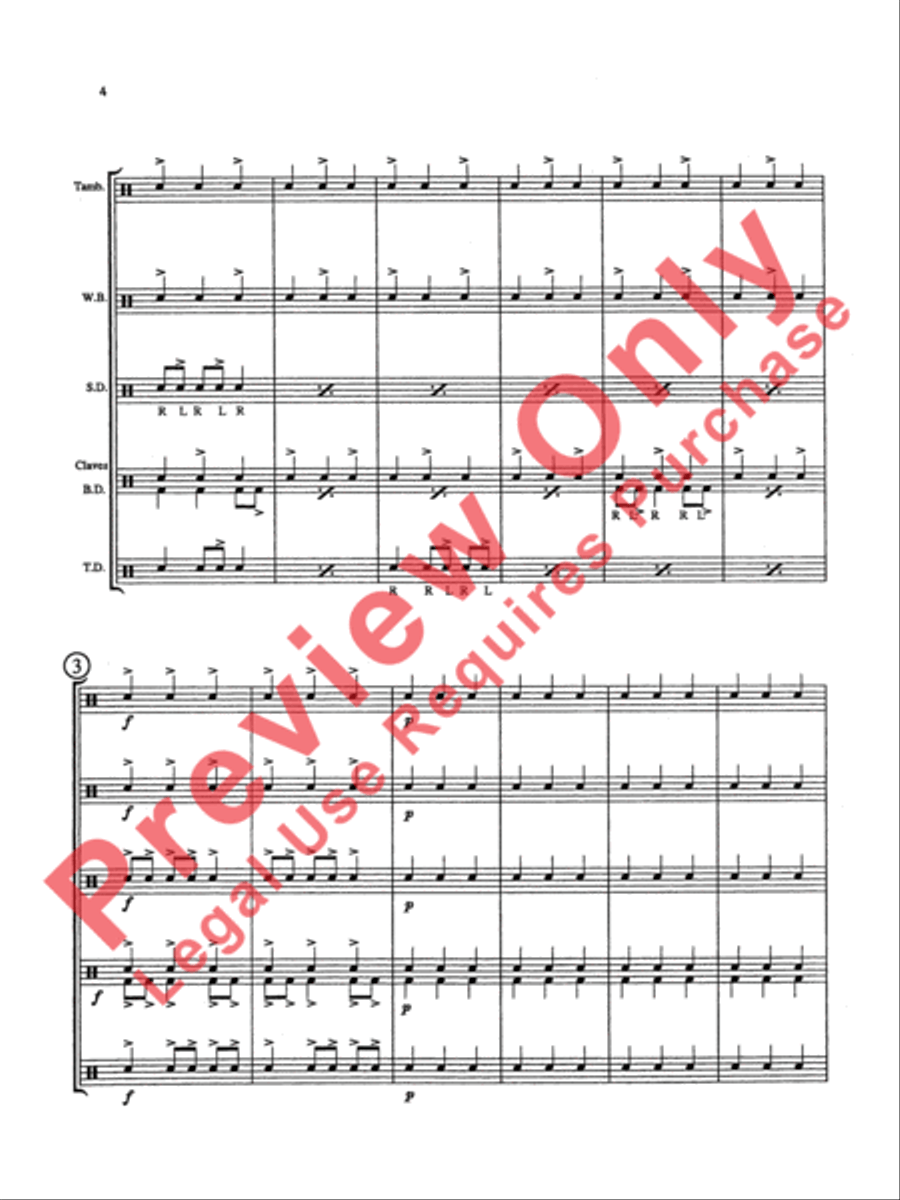 Nervous Notes Nervous Notes Percussion Ensemble scores gallery preview page 5
