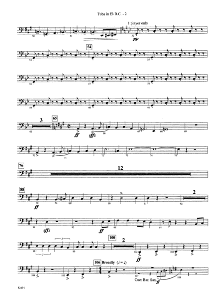American Salute (based on When Johnny Comes Marching Home): (World Part) E-flat Tuba B.C. by Morton Gould Concert Band - Digital Sheet Music page 2