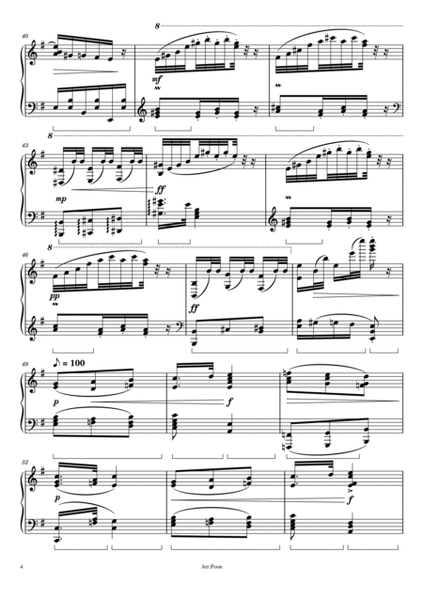 Dvořák - Slavonic Dance - Op.72, No. 2 - For Piano Solo image number null