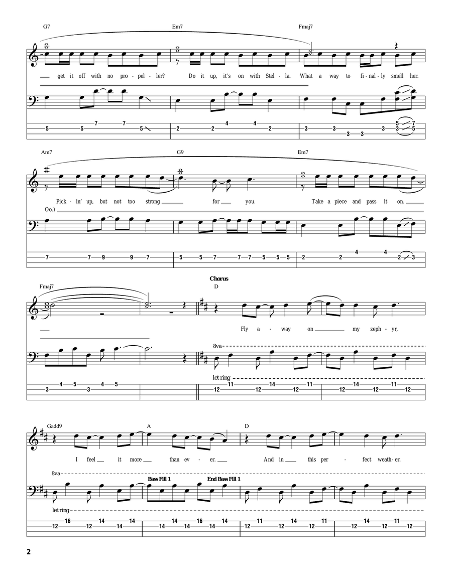 The Zephyr Song Acoustic Guitar scores gallery preview page 2