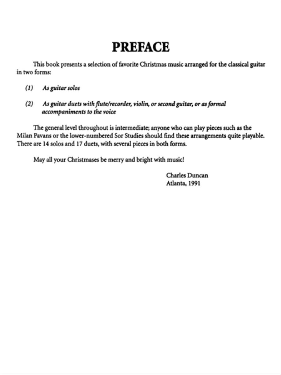 Christmas with Classical Guitar Solos & Duets Acoustic Guitar scores gallery preview page 3