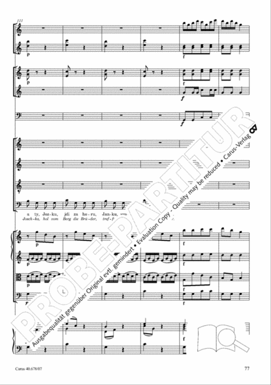 Missa pastoralis bohemica 4-Part scores gallery preview page 90