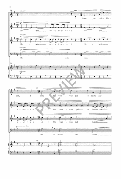 Hiraeth - SATB edition image number null