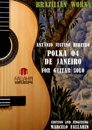 Book cover for POLKA 4 DE JANEIRO - ANTÔNIO JUSTINO RIBEIRO - FOR GUITAR SOLO