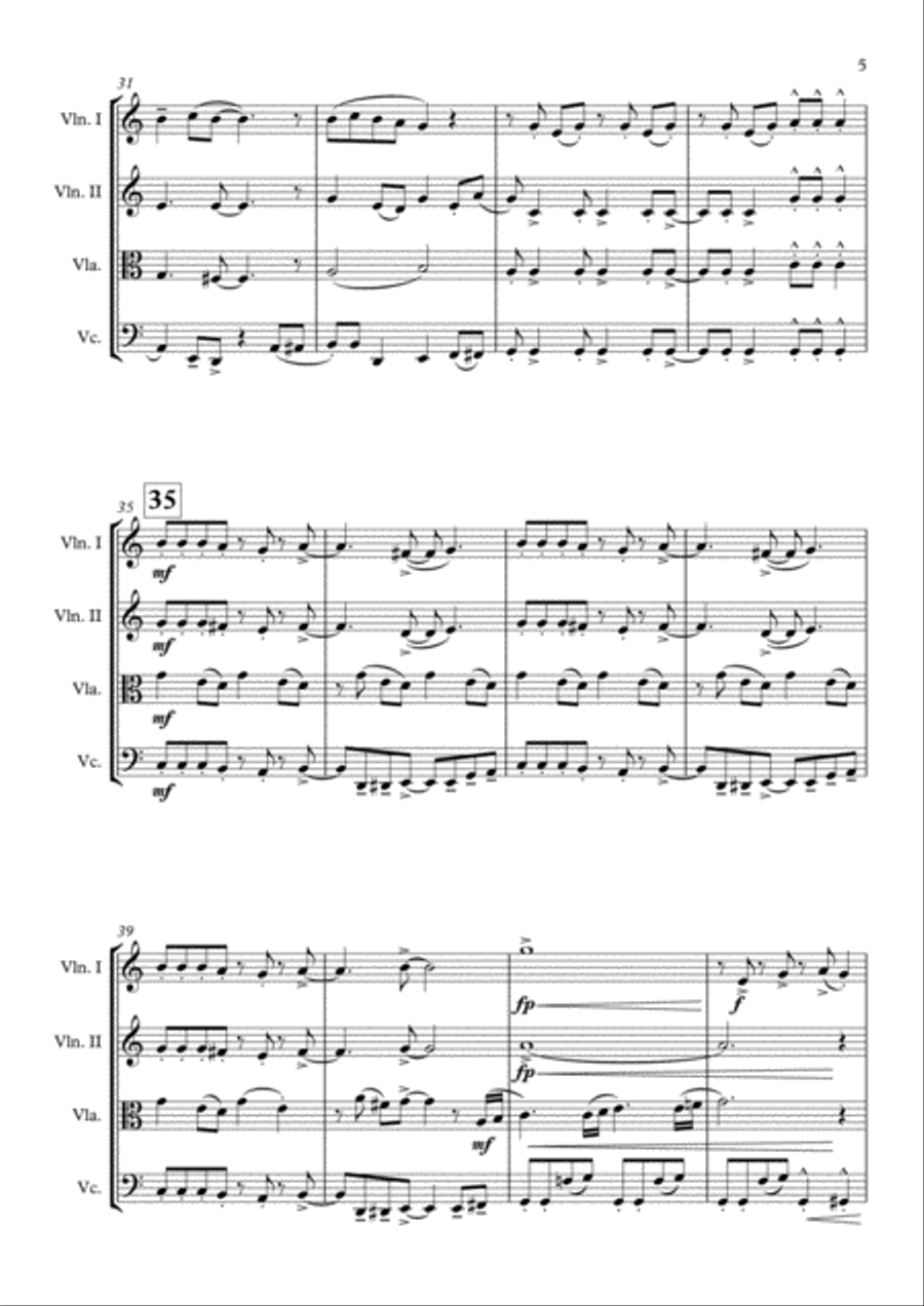 September September String Quartet scores gallery preview page 6
