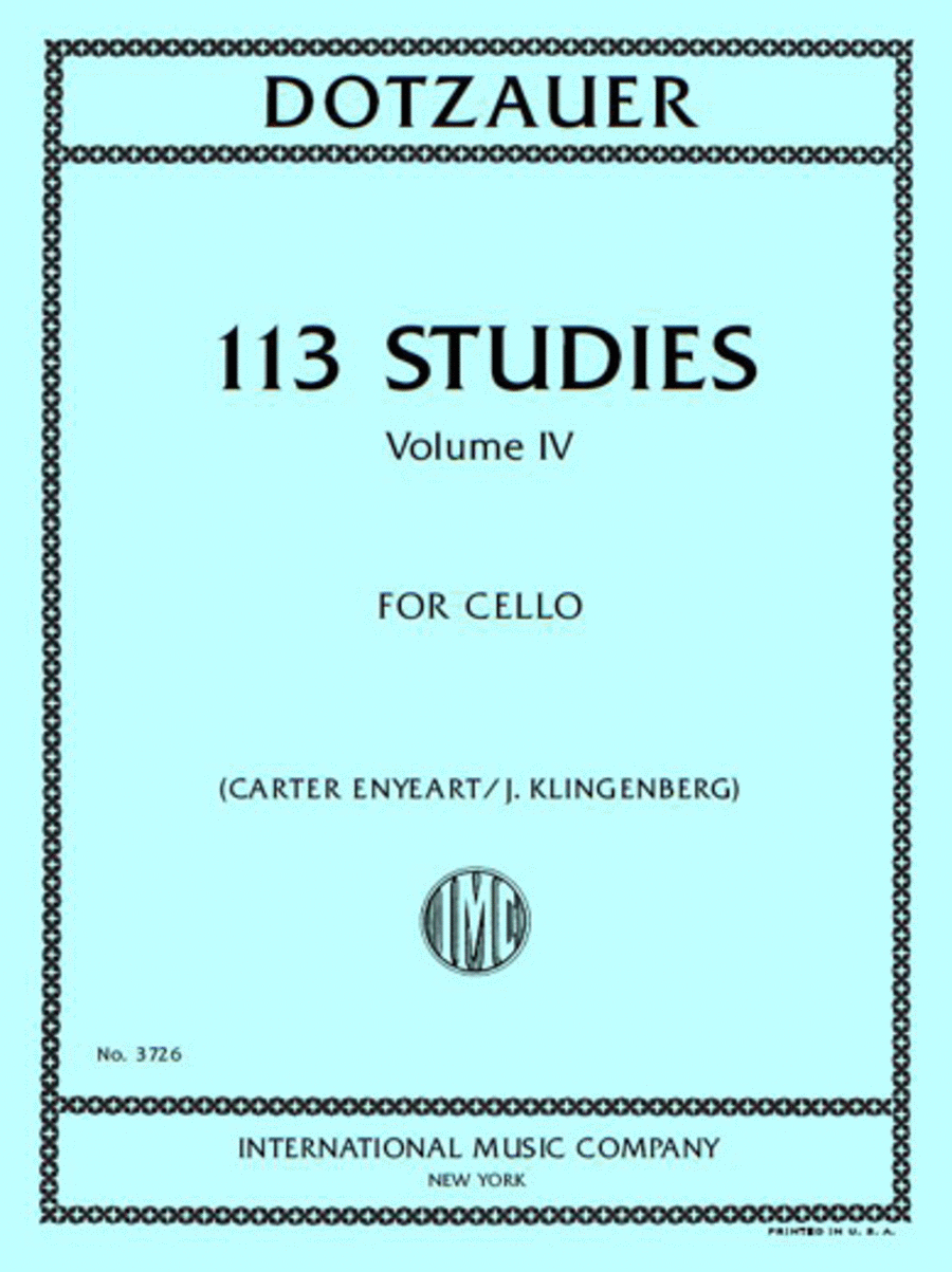 113 Studies, Volume IV
