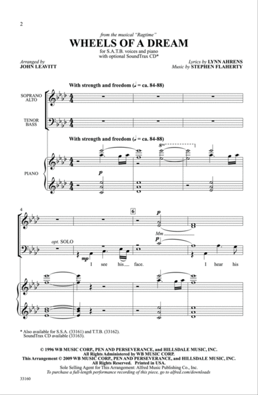 Wheels of a Dream Wheels of a Dream 4-Part scores gallery preview page 2