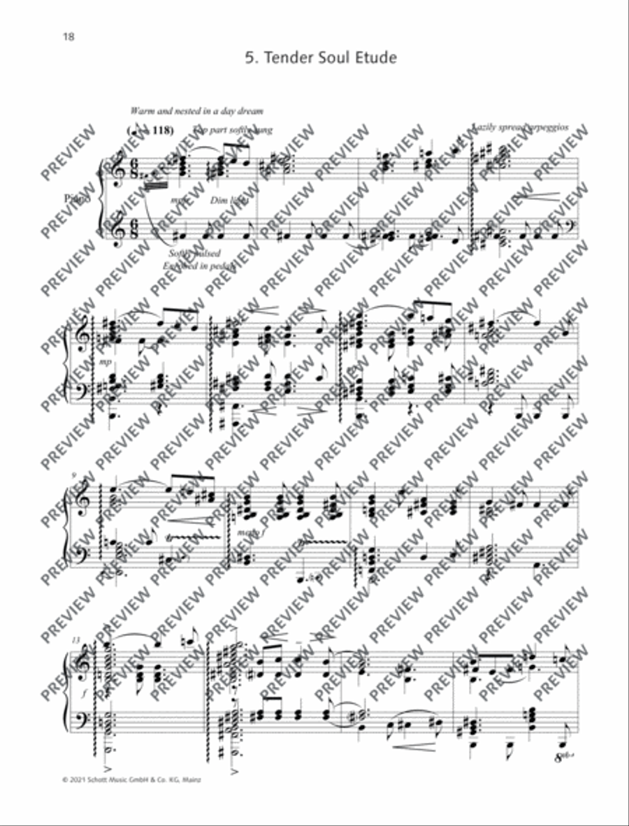 Tender Soul Etude Piano Method scores gallery preview page 2