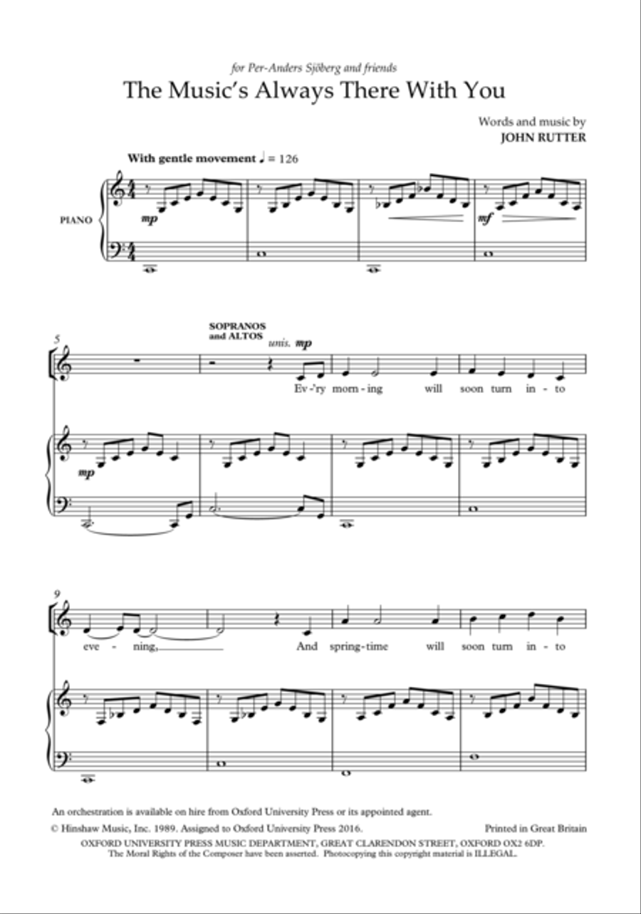 The Music's Always There With You Divisi scores gallery preview page 2