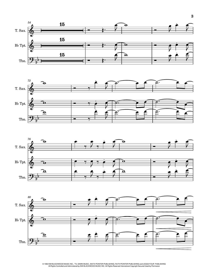 I'm So Excited Small Ensemble scores gallery preview page 3
