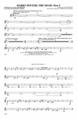 Harry Potter: The Music, Part 2: Optional Alto Sax