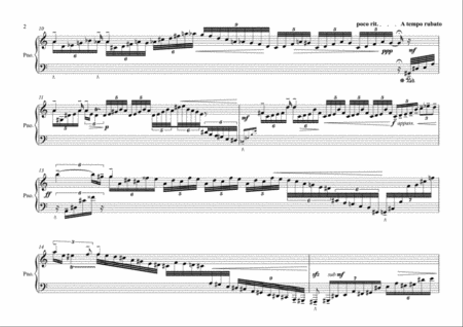 Murray - Postlude (after Scriabin) - Piano LH Piano Solo scores gallery preview page 2