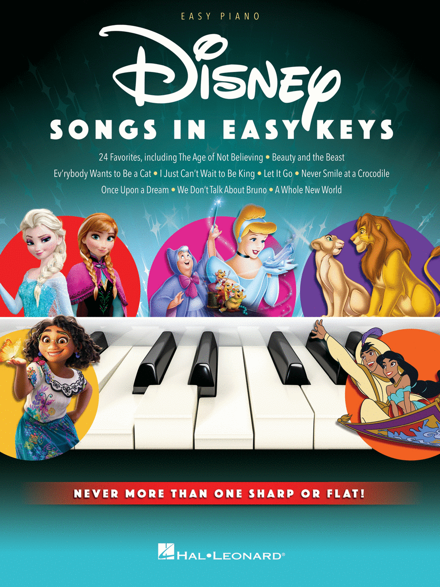 Disney Songs in Easy Keys Easy Piano scores gallery preview page 1