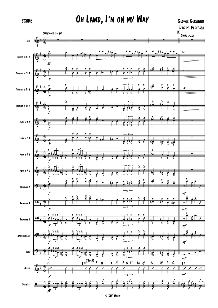 Oh Lawd I'm On My Way from PORGY AND BESS Small Ensemble scores gallery preview page 1