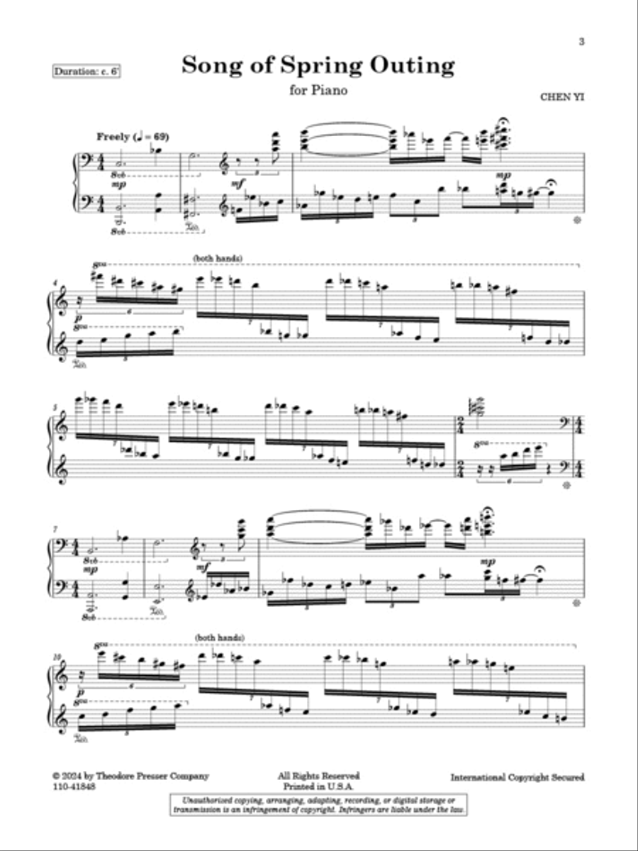 Song of Spring Outing Chamber Music scores gallery preview page 2
