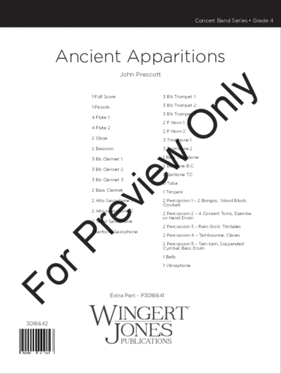 Ancient Apparitions (Score) Concert Band scores gallery preview page 2