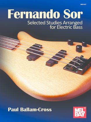 Book cover for Sor, Fernando: Selected Studies Arranged for Electric Bass