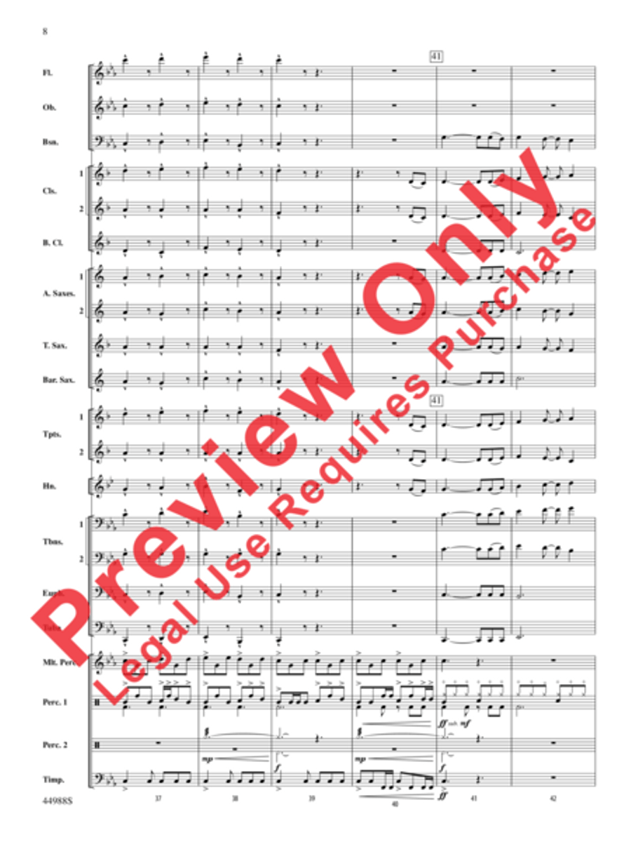 Escape from Dead Raider's Hollow Concert Band scores gallery preview page 9