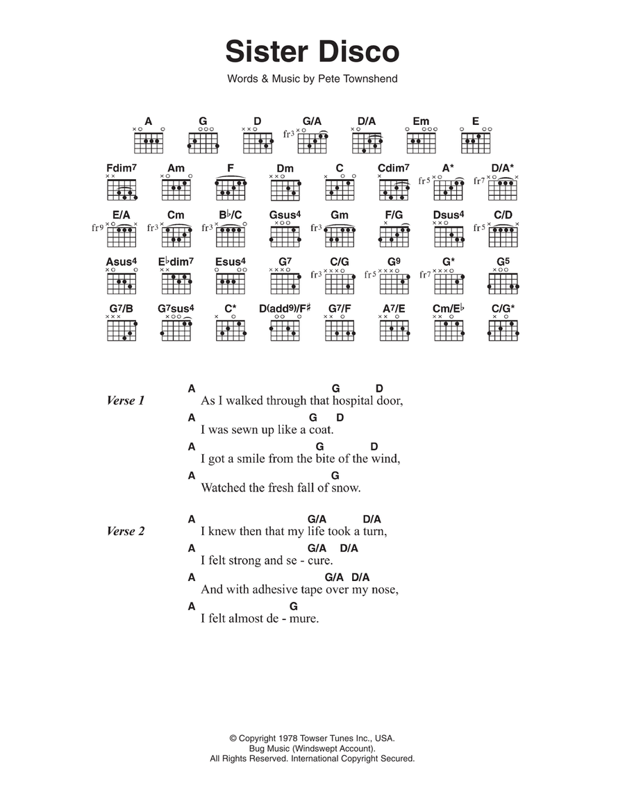 Sister Disco Sister Disco Electric Guitar scores gallery preview page 1