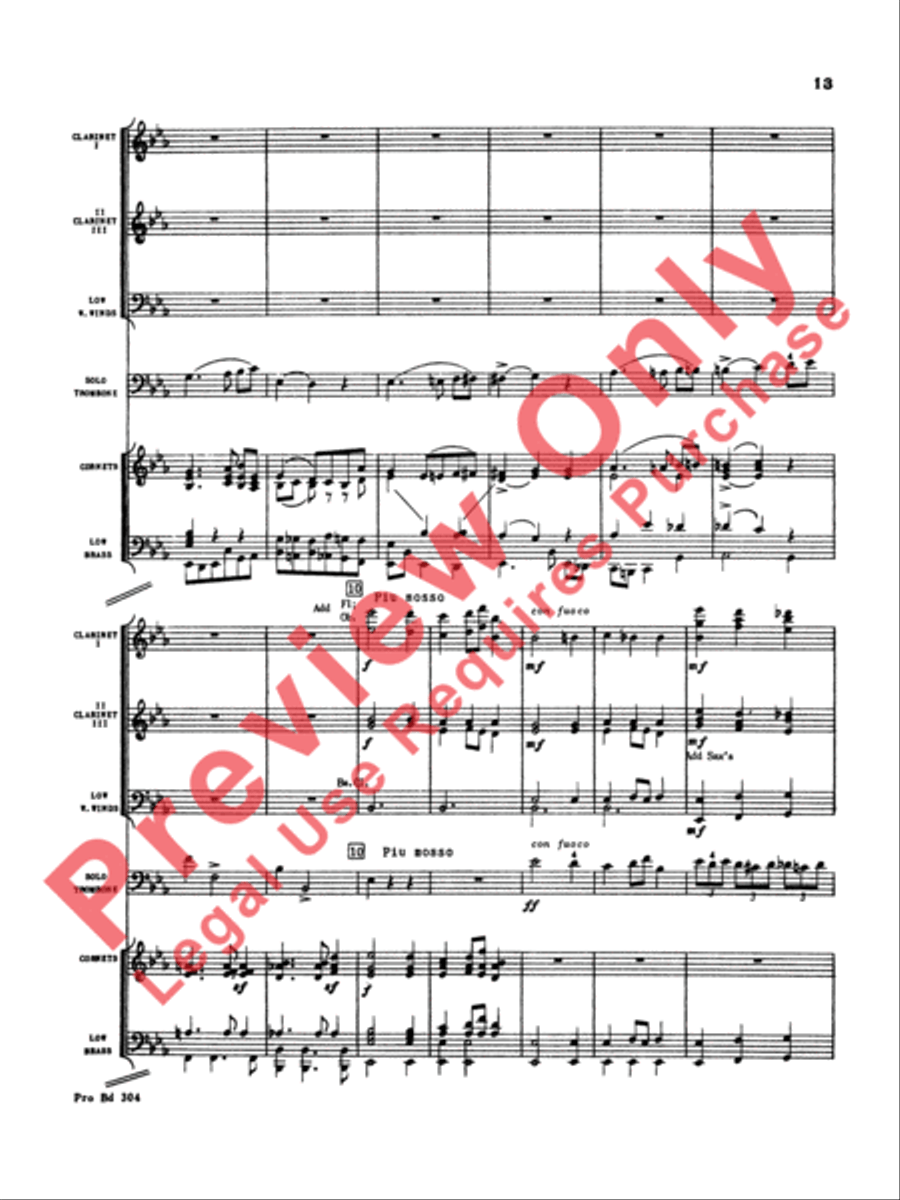 Morceau Symphonique Morceau Symphonique Concert Band scores gallery preview page 14
