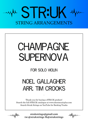 Book cover for Champagne Supernova