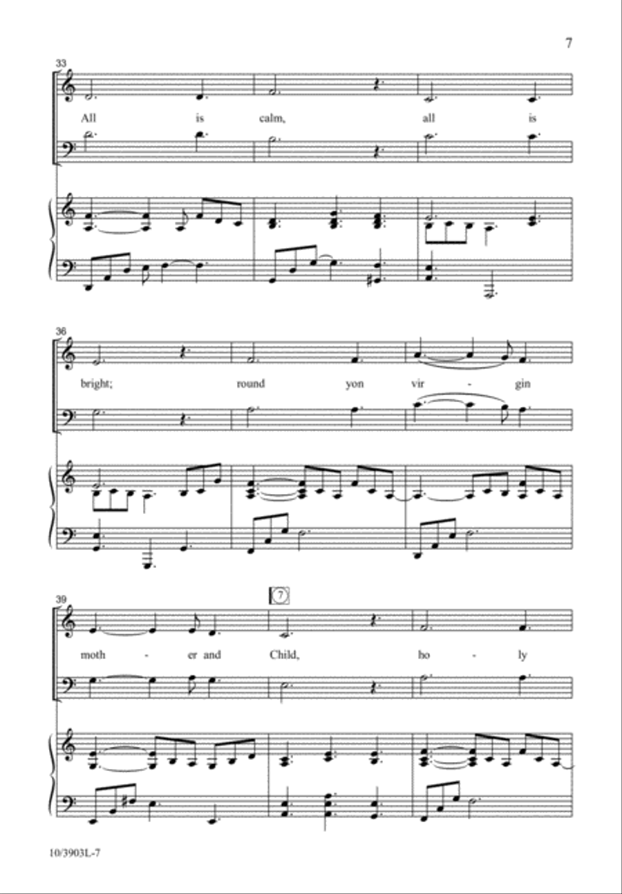 Holy Night, Silent Night Holy Night, Silent Night 3-Part scores gallery preview page 8