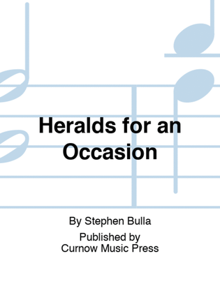 Book cover for Heralds for an Occasion