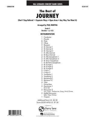 The Best Of Journey - Full Score