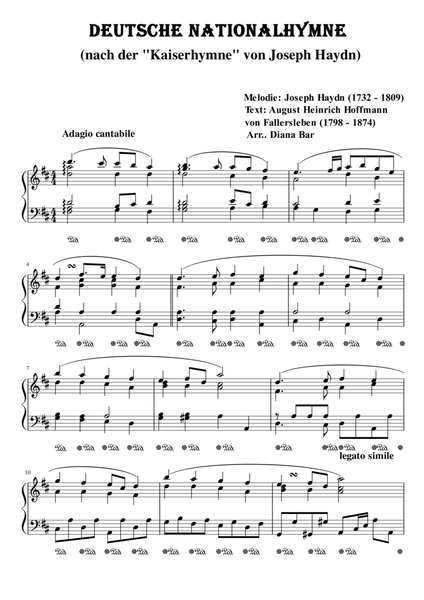 Deutsche Nationalhymne/German National Anthem